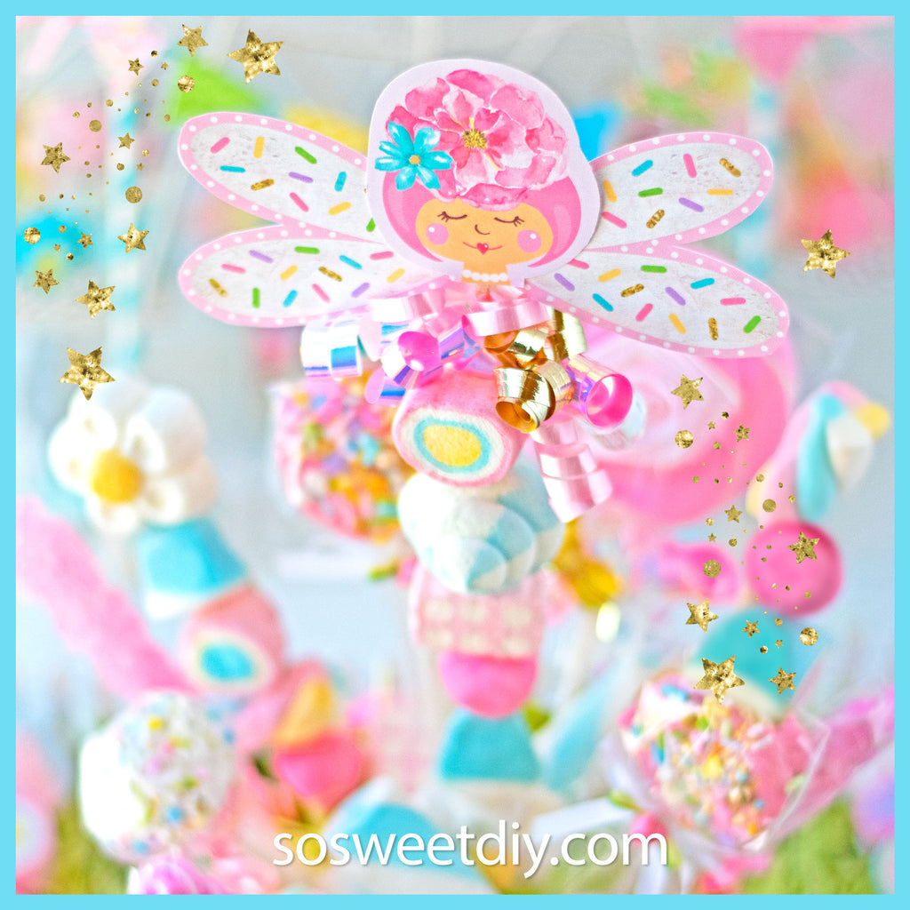 Fairy Party Treat Toppers Printables and DIY Fairy Party Ideas