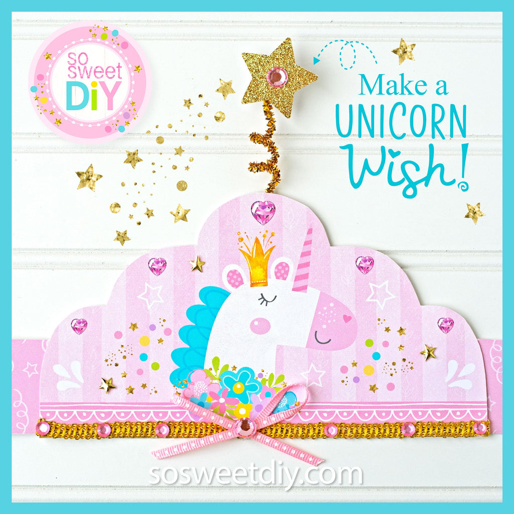 Unicorn Crown Party Favors Printable Kit