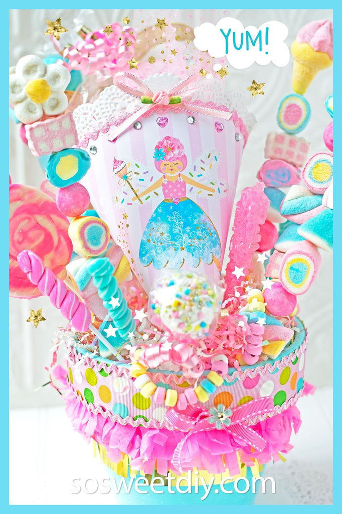 Fairy Candy Cone Party Favors Printable Kit