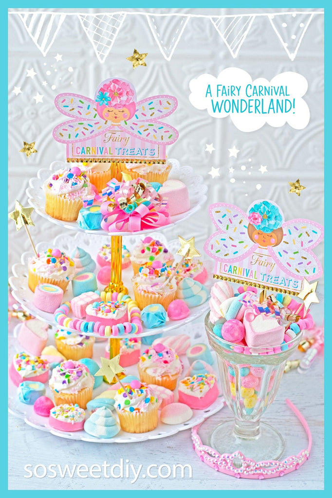 Fairy Party Treat Toppers Printable Kit