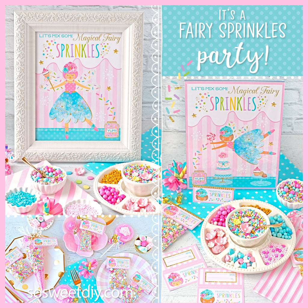 Fairy DIY Sprinkles Party Printable Kit