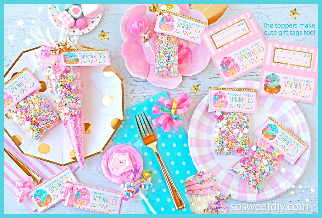 Fairy DIY Sprinkles Party Printable Kit