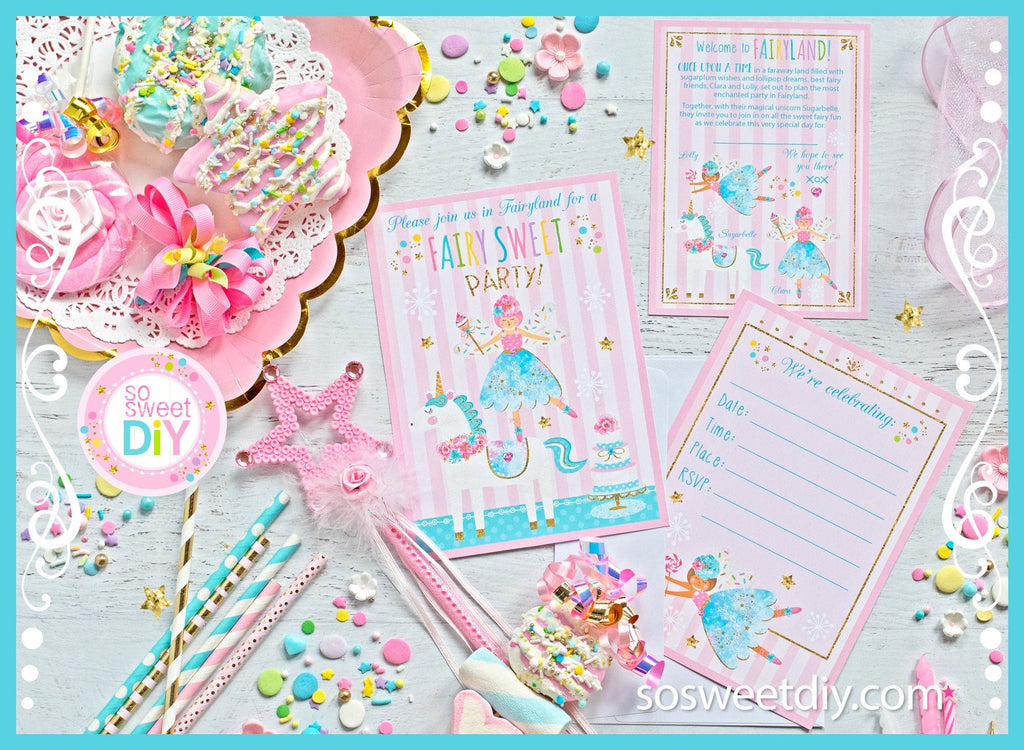 Fairy Party Invitation Printable Kit