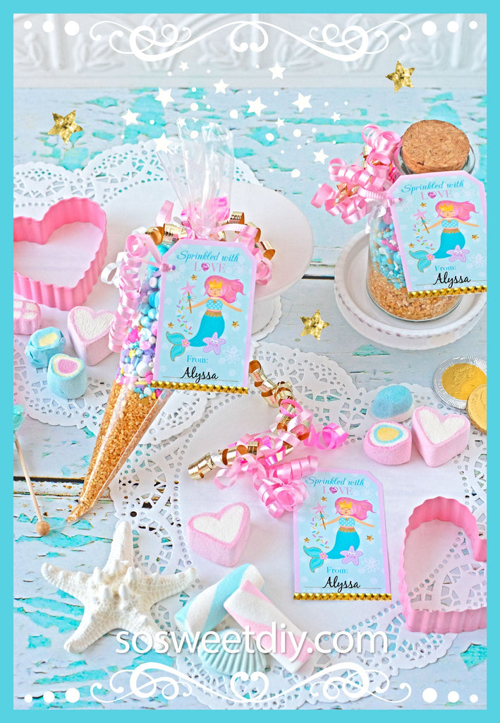 Mermaid DIY Sprinkles Party Printable Kit