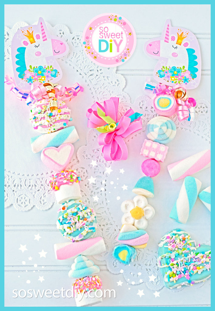 Unicorn Party Treat Toppers Printable Kit